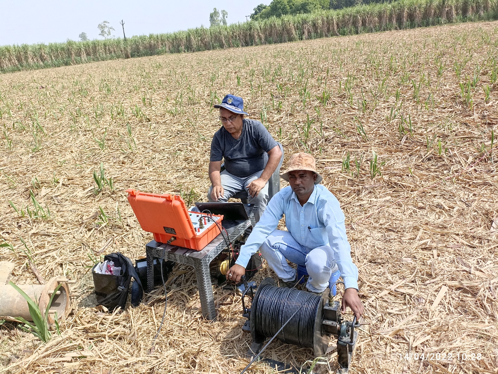 Geophysical borewell logging survey project