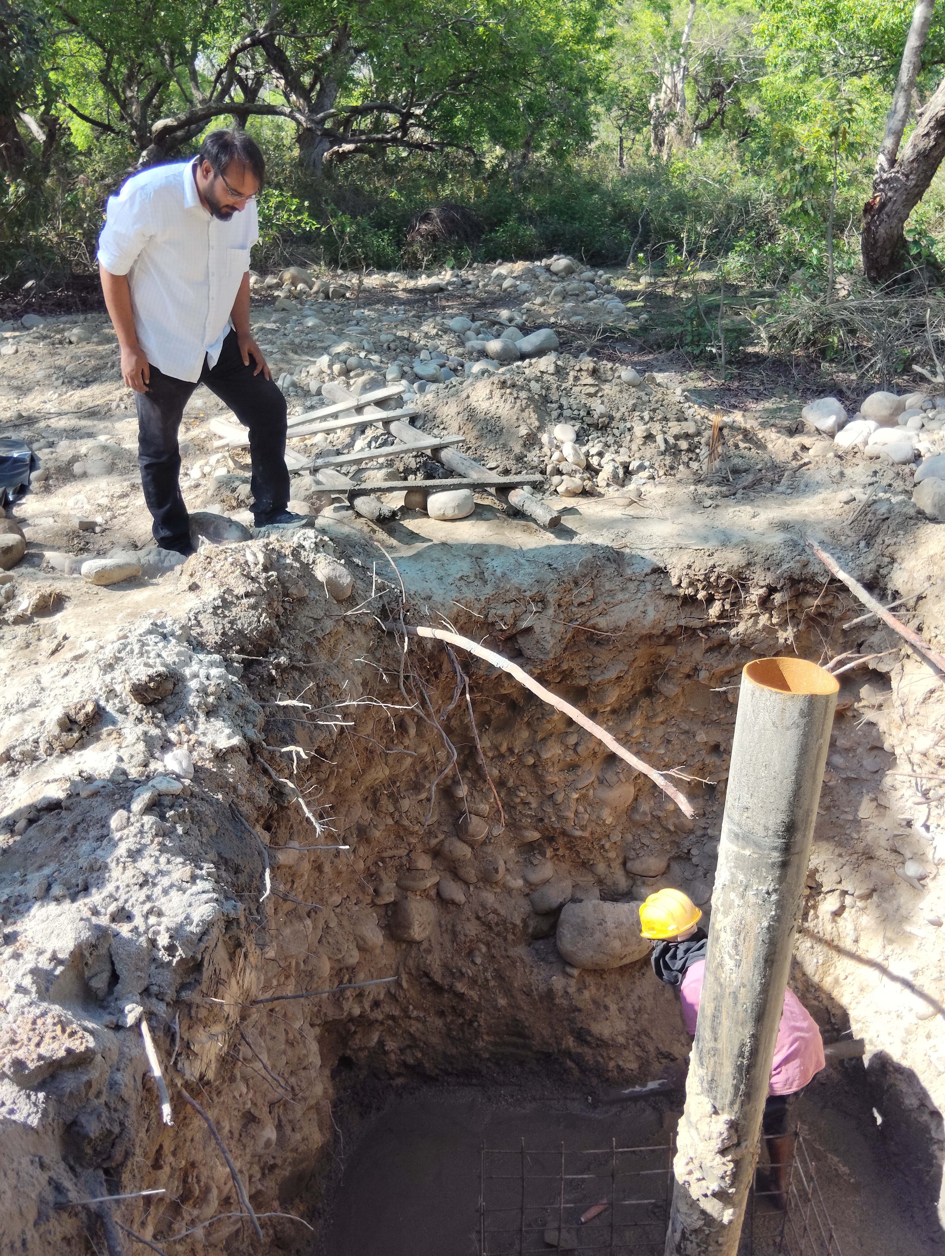 Borewell recharge and groundwater recharge project