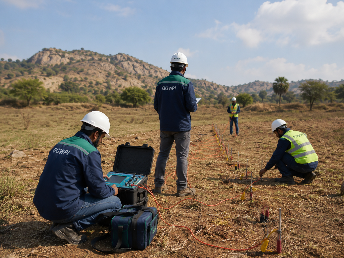 Electrical resistivity survey for groundwater exploration